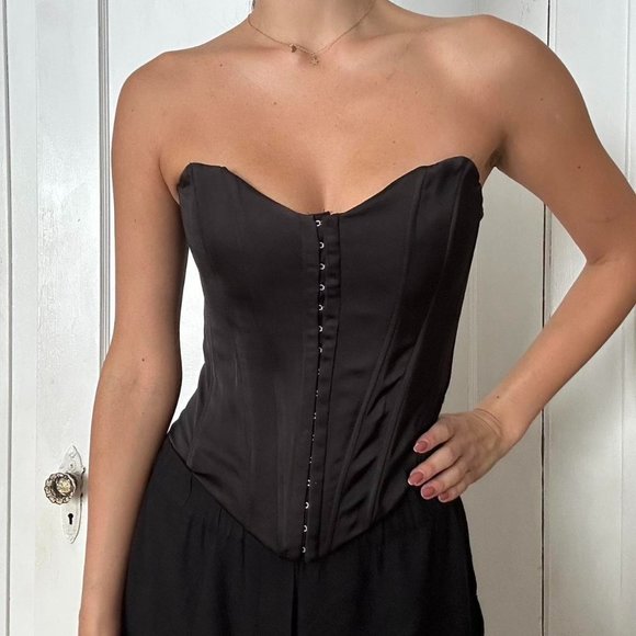 Zara Tops - Zara satin effect corset top
